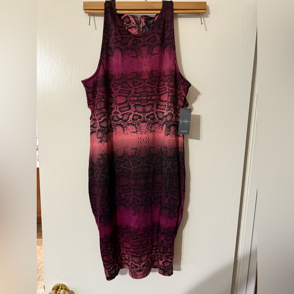 Jessica Simpson brand Jordan Wild Aster Reptilian dress